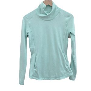 Women's Light Blue Turtleneck Sweater